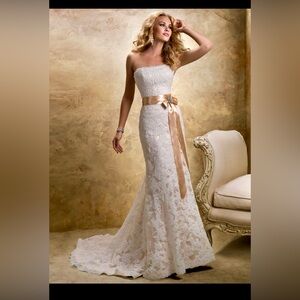 Maggie Sottero Karena Royale A line Wedding Dress new with tags